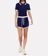 Wispr Verity Varsity Short In Navy In Blue