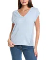 Wispr Veronica Silk-blend Sweater T-shirt In Blue