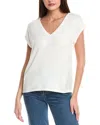 Wispr Veronica Silk-blend Sweater T-shirt In White