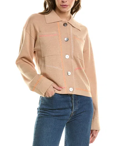 Wispr Winnie Silk-blend Shacket