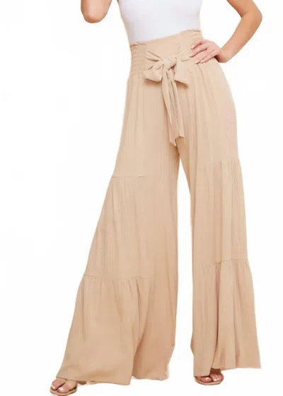 Wisteria Lane Magnolia Wide Leg Palazzo Pants In Ivory In Neutral