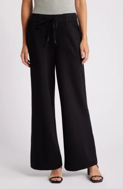 Wit & Wisdom 'ab'leisure High Waist Wide Leg Pants In Black