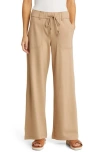 Wit & Wisdom 'ab'leisure Pull-on High Waist Wide Leg Knit Pants In Tavertine