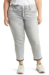 Wit & Wisdom 'ab'solution Button Fly High Waist Jeans In Gy-grey