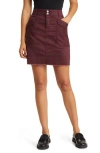 Wit & Wisdom 'ab'solution Double Button Patch Pocket Skirt In Syrah Black