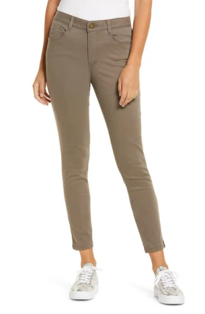 Wit & Wisdom 'ab'solution High Waist Ankle Skinny Pants In Brown