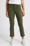 Wit & Wisdom Logan 'ab'solution High Waist Ankle Slim Straight Leg Pants In Celadon
