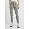 Wit & Wisdom 'ab'solution High Waist Ankle Tapered Twill Cargo Pants In Deep Seagrass