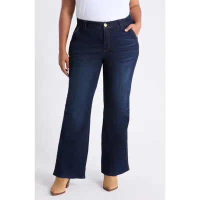 Wit & Wisdom 'ab'solution High Waist Ankle Wide Leg Jeans In Blue
