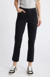 Wit & Wisdom 'ab'solution High Waist Slim Straight Ankle Pants In Black