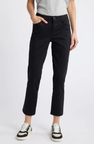 Wit & Wisdom 'ab'solution High Waist Slim Straight Ankle Pants In Black