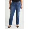 Wit & Wisdom Sawyer Ab'solution High Waist Straight Leg Jeans In Blue