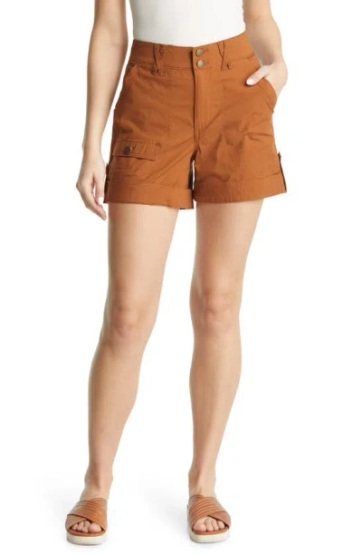 Wit & Wisdom 'ab'solution High Waist Utility Shorts In Pecan