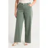 Wit & Wisdom 'ab'solution High Waist Wide Leg Jeans In Agave