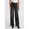 Wit & Wisdom Sam 'ab'solution High Waist Wide Leg Jeans In Washed Black