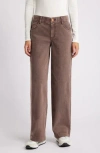 Wit & Wisdom 'ab'solution High Waist Wide Leg Jeans In Washed Mocha