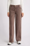 Wit & Wisdom 'ab'solution High Waist Wide Leg Jeans In Washed Mocha