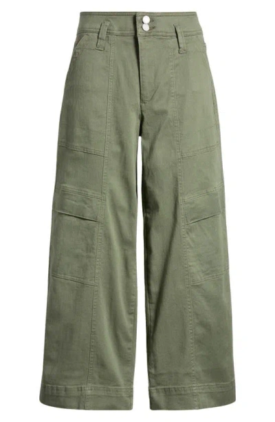Wit & Wisdom 'ab'solution Skyrise Crop Wide Leg Pants In Lily Pad