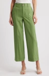 Wit & Wisdom 'ab'solution Skyrise Double Button Pants In Willow Green