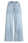 WIT & WISDOM WIT & WISDOM 'AB'SOLUTION SKYRISE FRAYED ANKLE WIDE LEG JEANS