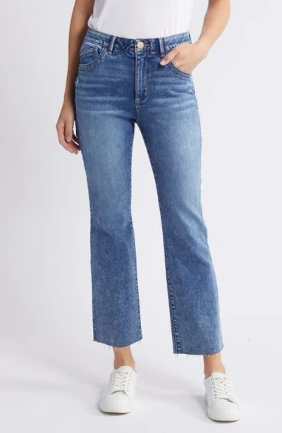 Wit & Wisdom 'ab'solution Skyrise High Waist Ankle Bootcut Jeans In Mid Blue Vintage
