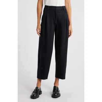 Wit & Wisdom 'ab'solution Skyrise Pleated Barrel Pants In Dark Indigo