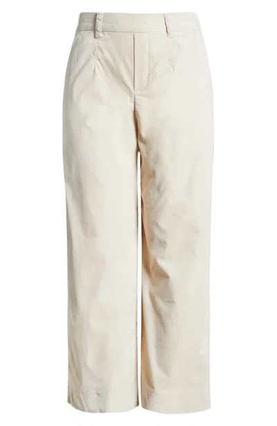 Wit & Wisdom 'ab'solution Skyrise Pull-on Wide Leg Twill Pants In Stone