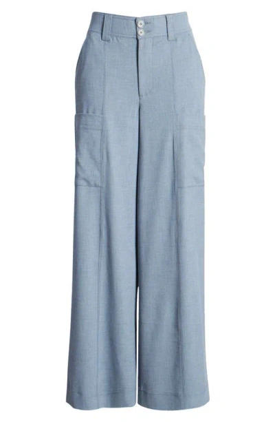 Wit & Wisdom 'ab'solution Skyrise Wide Leg Cargo Pants In Infinity Blue
