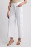 Wit & Wisdom 'ab'solution Skyrise Wide Leg Cargo Pants In White
