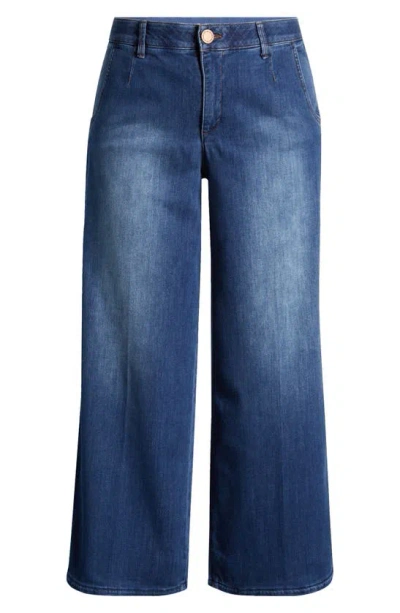 Wit & Wisdom 'ab'solution Skyrise Wide Leg Jeans In Blue