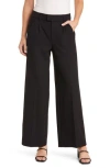 Wit & Wisdom 'ab'solution Skyrise Pleated Ankle Straight Leg Pants In Black