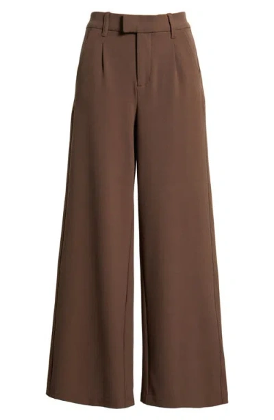 Wit & Wisdom 'ab'solution Skyrise Wide Leg Pants In Brown