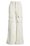 Wit & Wisdom 'ab'solution Skyrise Wide Leg Utility Pants In Pale Stone