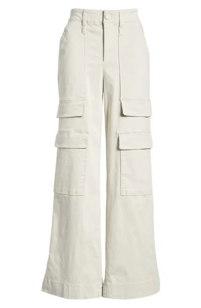 Wit & Wisdom 'ab'solution Skyrise Wide Leg Utility Pants In Pale Stone