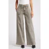 Wit & Wisdom 'ab'solution V-yoke High Waist Wide Leg Jeans In Tinted Brown