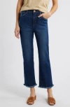 Wit & Wisdom Bennett 'ab'solution Skyrise Frayed High Waist Ankle Barely Bootcut Jeans