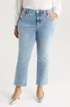 Wit & Wisdom Bennett 'ab'solution Skyrise Rhinestone Raw Hem Ankle Bootcut Jeans