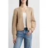 Wit & Wisdom Blouson Sleeve Cable Knit Crop Cardigan