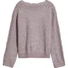 Wit & Wisdom Boat Neck Sweater In Gray
