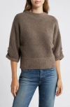 Wit & Wisdom Bouclé Sweater In Oyster Mushroom