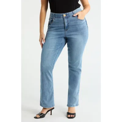 Wit & Wisdom Brittany 'ab'solution High Waist Itty Bitty Bootcut Jeans In Blue