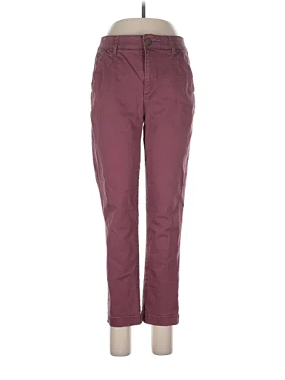 Pre-owned Wit & Wisdom Casual Pants In Burgundy