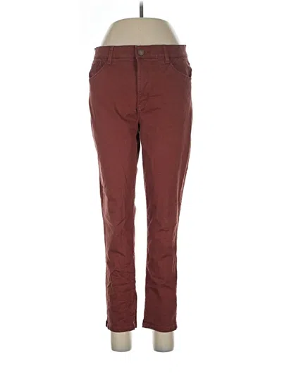 Pre-owned Wit & Wisdom Casual Pants In Burgundy