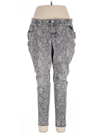 Pre-owned Wit & Wisdom Casual Pants In Gray