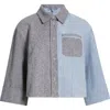 Wit & Wisdom Contrast Cuffed Shirt In Black/blue Shadow