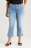 Wit & Wisdom Double Frayed Kick Flare Jeans In Blue
