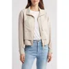 Wit & Wisdom Double Layer Front Zip Jacket In White