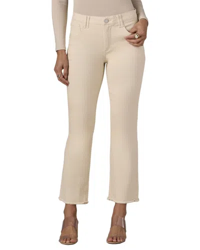 Wit & Wisdom Ecru Tatum High Rise Cropped Itty Bitty Flare Jean In White