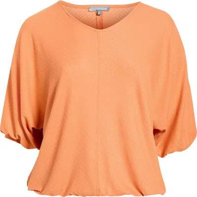 Wit & Wisdom Elbow Sleeve Blouson Top In Gold