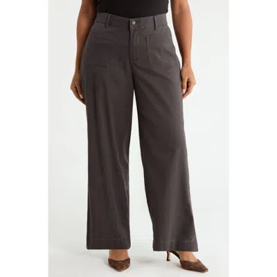 Wit & Wisdom Emma Wide Leg Jeans In Brown